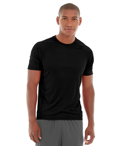 Atomic Endurance Running Tee (Crew-Neck)-XL-Black